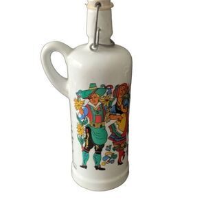 Vintage German Ceramic Bottle Jug Liquor Decanter by Anton RIEMERSCHMID Munchen